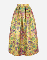 Pencil skirt in floral lurex jacquard -  | Dolce &amp; Gabbana