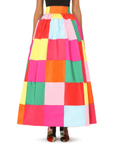 Long patchwork taffeta skirt -  | Dolce &amp; Gabbana