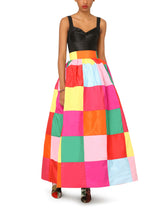 Long patchwork taffeta skirt -  | Dolce &amp; Gabbana