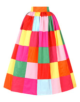 Long patchwork taffeta skirt -  | Dolce &amp; Gabbana