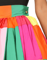 Long patchwork taffeta skirt -  | Dolce &amp; Gabbana