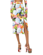 Hydrangea-print cady pencil skirt -  | Dolce & Gabbana