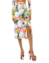 Hydrangea-print cady pencil skirt -  | Dolce & Gabbana