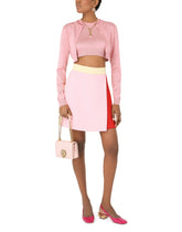 Short multi-colored double crepe skirt -  | Dolce & Gabbana