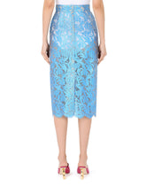 Laminated lace midi skirt -  | Dolce &amp; Gabbana