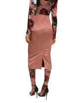 Silk satin midi skirt -  | Dolce &amp; Gabbana