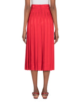 Longuette skirt in satin jacquard -  | Dolce & Gabbana