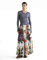 Bouquet flower-print wide skirt -  | Dolce &amp; Gabbana