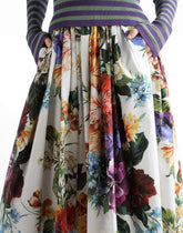 Bouquet flower-print wide skirt -  | Dolce &amp; Gabbana