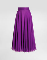 Midi chiffon skirt -  | Dolce &amp; Gabbana