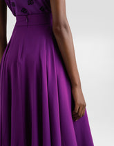 Midi chiffon skirt -  | Dolce &amp; Gabbana