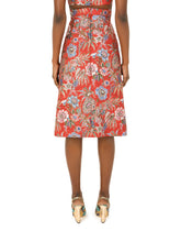 Floral lurex jacquard midi skirt -  | Dolce & Gabbana