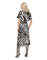 Zebra-print cady calf-length skirt -  | Dolce & Gabbana