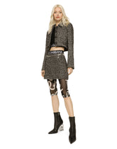 Short skirt in salt and pepper tweed -  | Dolce &amp; Gabbana