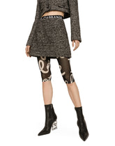 Short skirt in salt and pepper tweed -  | Dolce &amp; Gabbana