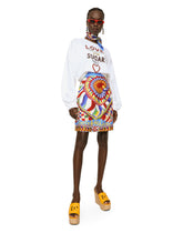 Short Carretto-print twill skirt -  | Dolce &amp; Gabbana