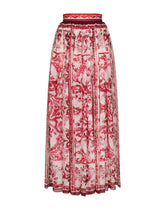 Long majolica-print chiffon skirt -  | Dolce & Gabbana