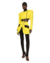 Woolen miniskirt with contrasting pockets -  | Dolce & Gabbana