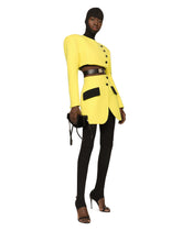 Woolen miniskirt with contrasting pockets -  | Dolce & Gabbana