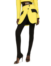Woolen miniskirt with contrasting pockets -  | Dolce & Gabbana