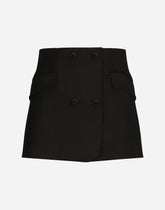 Twill mini wrap skirt -  | Dolce &amp; Gabbana