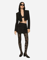 Twill mini wrap skirt -  | Dolce &amp; Gabbana