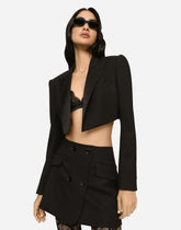 Twill mini wrap skirt -  | Dolce &amp; Gabbana