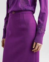 Wool crepe sheath skirt -  | Dolce &amp; Gabbana