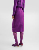 Wool crepe sheath skirt -  | Dolce &amp; Gabbana