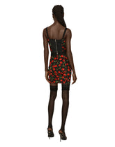 Short marquisette skirt with branded elastic -  | Dolce & Gabbana