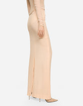 KIM DOLCE&GABBANA Long georgette skirt -  | Dolce & Gabbana