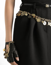 Short skirt in double wool crêpe -  | Dolce &amp; Gabbana
