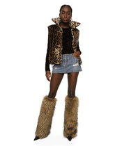 Denim mini skirt with rips -  | Dolce &amp; Gabbana