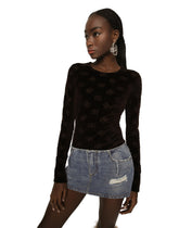 Denim mini skirt with rips -  | Dolce &amp; Gabbana