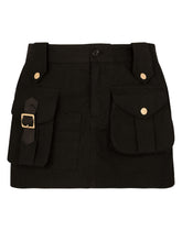 Faille miniskirt with large pockets -  | Dolce &amp; Gabbana