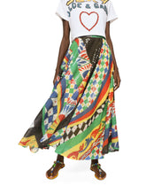 Long sequined Carretto-pattern skirt -  | Dolce & Gabbana
