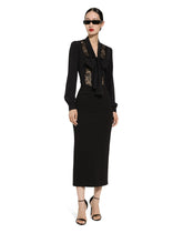 Straight-cut jersey midi skirt -  | Dolce &amp; Gabbana