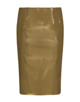 Foiled satin calf-length skirt -  | Dolce & Gabbana