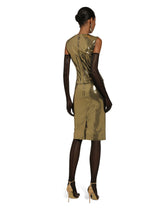 Foiled satin calf-length skirt -  | Dolce & Gabbana