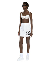Jersey miniskirt with DG logo patch -  | Dolce &amp; Gabbana