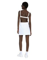 Jersey miniskirt with DG logo patch -  | Dolce &amp; Gabbana