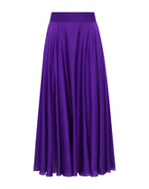 Silk calf-length circle skirt -  | Dolce & Gabbana