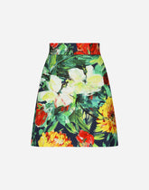 Bloom-print brocade miniskirt -  | Dolce & Gabbana