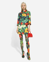 Bloom-print brocade miniskirt -  | Dolce & Gabbana