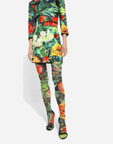 Bloom-print brocade miniskirt -  | Dolce & Gabbana