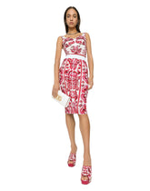 Majolica-print marquisette pencil skirt -  | Dolce & Gabbana