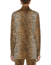 Ocelot-print satin pajama shirt -  | Dolce & Gabbana