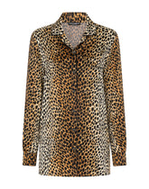 Ocelot-print satin pajama shirt -  | Dolce & Gabbana