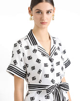 DG all-over print silk twill shirt -  | Dolce &amp; Gabbana