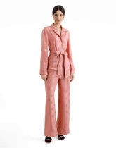 Vanity shirt in jacquard silk with allover DG print -  | Dolce &amp; Gabbana